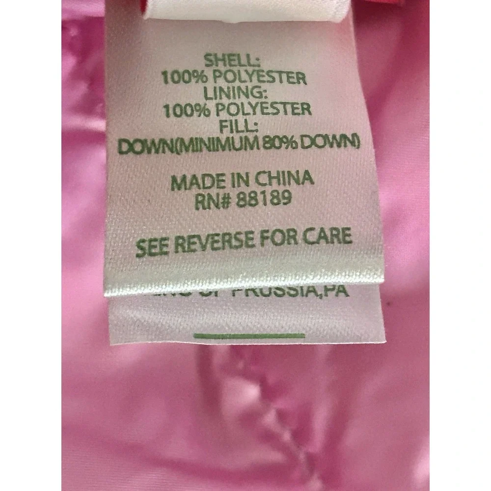 Lilly Pulitzer Girls Down Puffer‎ Vest Medium 6-7 Multicolor Floral Reversible
